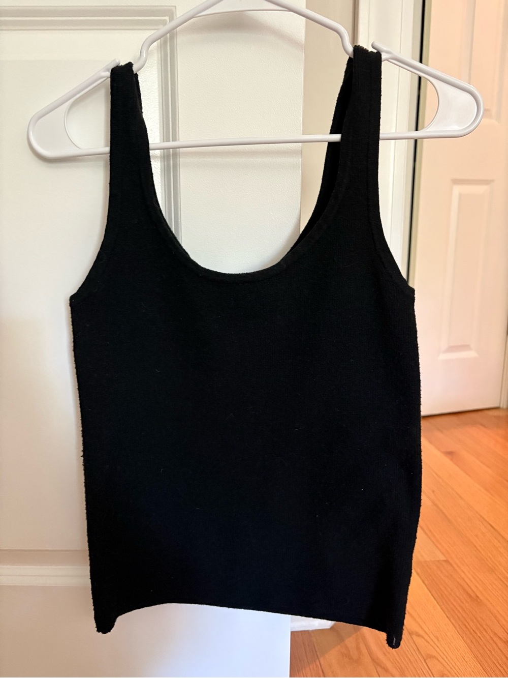Black Scoop Neck Tank Sweater
